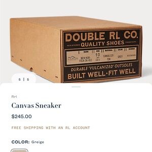 Double RL Canvas Shoes